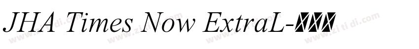 JHA Times Now ExtraL字体转换